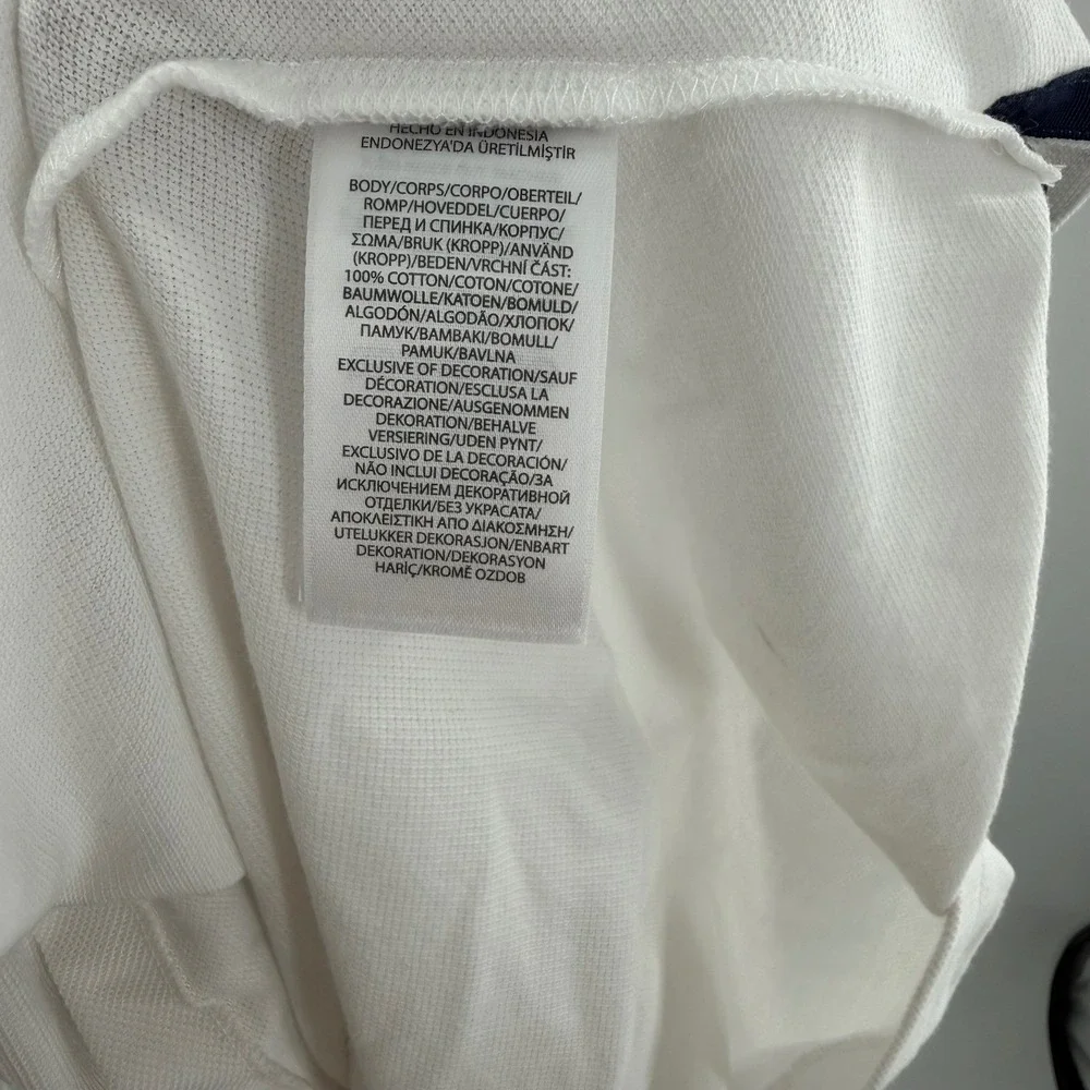 Polo Ralph Lauren Polo Men 4XLTall White Classic Big Tripe Pony #3‎ Back Crest